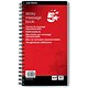 5 Star Premier Telephone Message Book Wirebound Carbonless Sticky 320 Notes 80 Pages 279x152mm