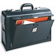 Masters Pilot Case Leather 2 Lockable End Pockets W450xD200xH320mm Black Ref 2100