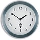 Merit Shelford Wall Clock Aluminium with Glass Lens 190mm Diameter Ref 905483
