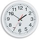 Merit Chesterford Wall Clock Plastic with Glass Lens 350mm Diameter White Ref 905505