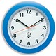 Merit Burwell Wall Clock 12 Hour Plastic 285mm Diameter Blue Ref 905548
