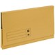 5 Star Premier Document Wallet Full Flap 285gsm Capacity 32mm Foolscap Yellow [Pack 50]