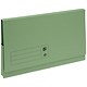 5 Star Premier Document Wallet Full Flap 285gsm Capacity 32mm Foolscap Green [Pack 50]
