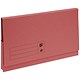 5 Star Premier Document Wallet Full Flap 285gsm Capacity 32mm Foolscap Red [Pack 50]