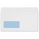 5 Star Office Envelopes Wallet Peel and Seal Window 100gsm White DL Ref [Pack 500]