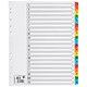 5 Star Office Maxi Index Extra-wide 230 micron Card with Coloured Mylar Tabs A-Z A4 White