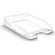 5 Star Office Letter Tray Self-stacking W260xD345xH64mm 400 Sheets Crystal