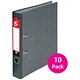 5 Star Office Mini Lever Arch File 50mm Spine Foolscap Cloudy Grey [Pack 10]