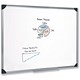5 Star Whiteboard Drywipe Magnetic with Pen Tray and Aluminium Trim W1200xH900mm