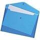 5 Star Premier Envelope Wallet Polypropylene A4 Translucent Blue [Pack 5]