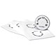 5 Star Office CD Label Inkjet and Laser Printable 2 per Sheet White [200 Labels]