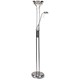 Merit Uplighter Mother and Child Lights Separate Dimmers 1830mm Tall Silver Ref 909450