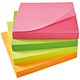 5 Star Office Re-Move Notes Repositionable Neon Pad of 100 Sheets 76x76mm Assorted [Pack 12]