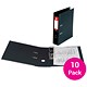5 Star Premier Lever Arch File PVC Spine 70mm Foolscap Black [Pack 10]