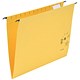5 Star Premier Suspension Files Manilla with Wrapover Bar Tabs and Inserts Foolscap Yellow [Pack 50]