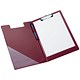 5 Star Fold-over Clipboard with Front Pocket Foolscap Red