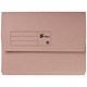 5 Star Premier Document Wallet Half Flap 285gsm Capacity 32mm A4 Buff [Pack 50]