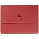 5 Star Premier Document Wallet Half Flap 285gsm Capacity 32mm A4 Red [Pack 50]
