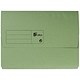 5 Star Premier Document Wallet Half Flap 285gsm Capacity 32mm A4 Green [Pack 50]