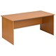 Trexus Classic Desk Rectangular Panel End W1600xD800xH720mm Beech