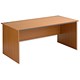 Trexus Classic Desk Rectangular Panel End W1800xD800xH720mm Beech