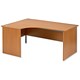 Trexus Classic Desk Radial Panel End Left-hand W1600xD1200xH720mm Beech