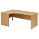Trexus Classic Desk Radial Panel End Left-hand W1800xD1200xH720mm Oak