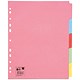 5 Star Office Subject Dividers Multipunched Manilla Board 5-Part Extra Wide A4 Assorted