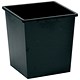 5 Star Office Waste Bin Square Iron Scratch Resistant W325xD325xH350mm 27 Litres Black