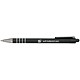 5 Star Premier Ballpoint Pen Retractable Soft Grip Medium 1.0mm Tip 0.5mm Line Black [Pack 12]