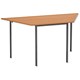 Trexus Office Table Trapezoidal 3 Short Edges of L730mm 18mm Top W1460xD633xH725mm Beech