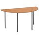 Trexus Office Table Semicircular 18mm Top W1460xD730xH737mm Beech