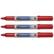 5 Star Premier Drywipe Marker Pen 72-hour Dry-safe Bullet Tip 1.5mm Line Red [Pack 12]