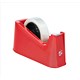 5 Star Tape Dispenser Desk Weighted Non-slip Red Ref 920152