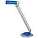 Merit Desk Lamp Plastic Shade with Metal Stem H500mm 18W Blue Ref 921166