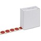 Wafer Seals Self Adhesive Not Embossed 16mm Red Ref 1spcwafseala [Pack 500]