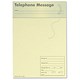 Telephone Message Pad Pre-printed 80 Sheets A5 Yellow Ref 922099 [Pack 10]