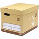 5 Star Premier Superstrong Archive Storage Box Foolscap W307xD403xH320mm Sand [Pack 10]