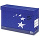5 Star Premier Transfer Case Foolscap W131xD394xW254mm Blue [Pack 10]