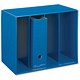 5 Star Premier Modular Storage Unit 4 Shelves W448xD258xH378mm Blue