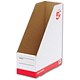 5 Star Office Magazine File Self-locking W100xD255xH300mm Oyster White [Pack 10]