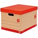 5 Star Office Storage Box for 5 A4 Lever Arch Files W317xD384xH287mm Basketweave Brown [Pack 10]