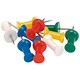 5 Star Office Push Pins Assorted Opaque [Pack 100]