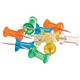 5 Star Office Push Pins Assorted Translucent [Pack 100]