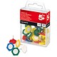 5 Star Office Indicator Pins 20mm Head Assorted [Pack 10]
