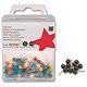 5 Star Office Map Pins 5mm Head Black [Pack 100]