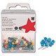 5 Star Office Map Pins 5mm Head Blue [Pack 100]