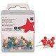 5 Star Office Map Pins 5mm Head Red [Pack 100]