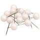 5 Star Office Map Pins 5mm Head White [Pack 100]