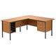 Trexus Traditional 1500 Return Desk Left-hand Filer W1500xD1795xH725mm Beech